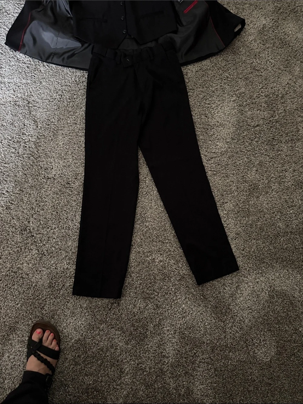 Kids Black Three-Piece Suit Set - Classic Formal Outfit